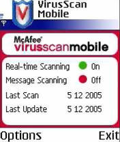 Mcafee virusscan mobile v1.01