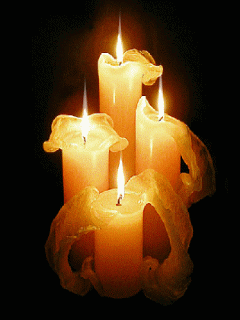 Animated candle light